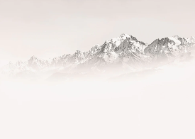 Papier peint matin brumeux Mont Blanc, XXL, tendance