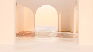 Papier peint panoramique design sunset arch - Muralconcept