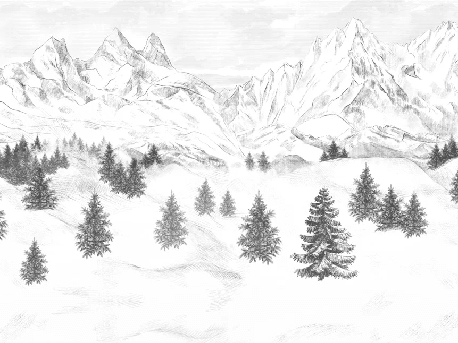 Papier peint Aiguilles d'Arves - Muralconcept