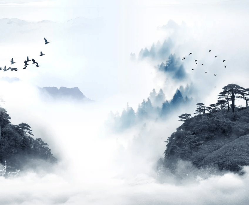 Papier peint Lever de jour en Chine - Muralconcept