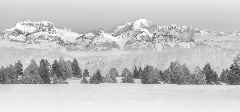 Papier peint photo - La Tournette et au delà, XXL, tendance