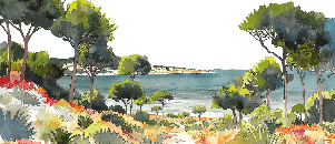 Papier peint panoramique air estival - Muralconcept