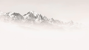 Papier peint matin brumeux Mont Blanc, XXL, tendance