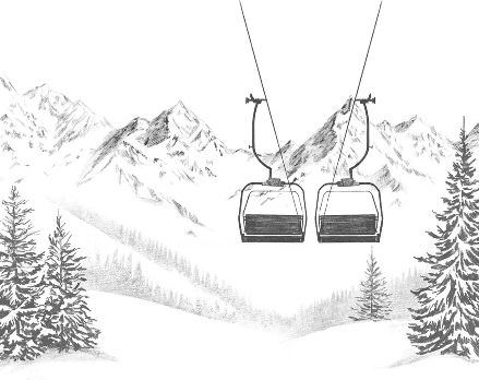 Papier peint immersion Alpine - Muralconcept