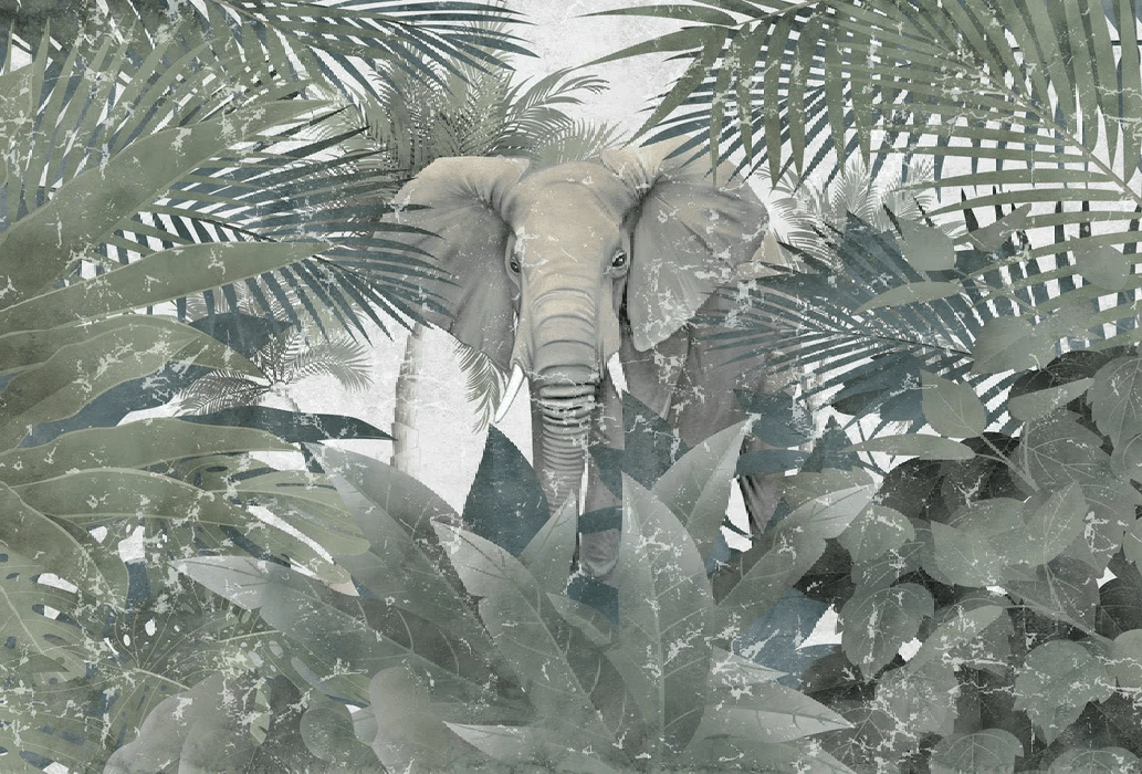 Papier peint Elephant d'Amazonie, XXL, tendance