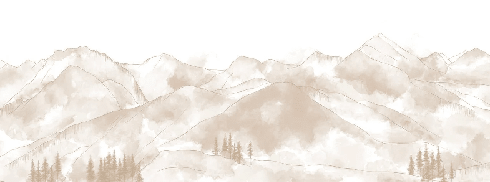 Papier peint panoramique Aravis sépia - Muralconcept