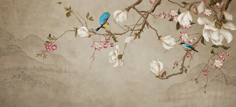 Papier peint Romantique bird - Muralconcept