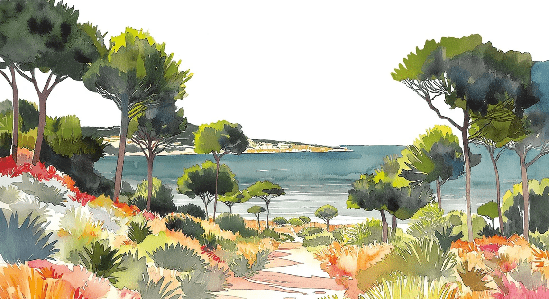 Papier peint panoramique air estival - Muralconcept