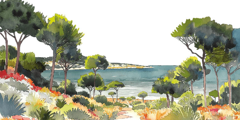 Papier peint panoramique air estival - Muralconcept