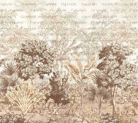 Papier peint jungle lumineuse - Muralconcept