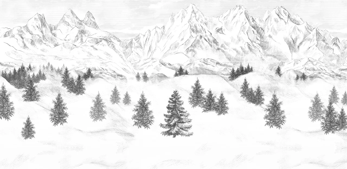 Papier peint Aiguilles d'Arves - Muralconcept