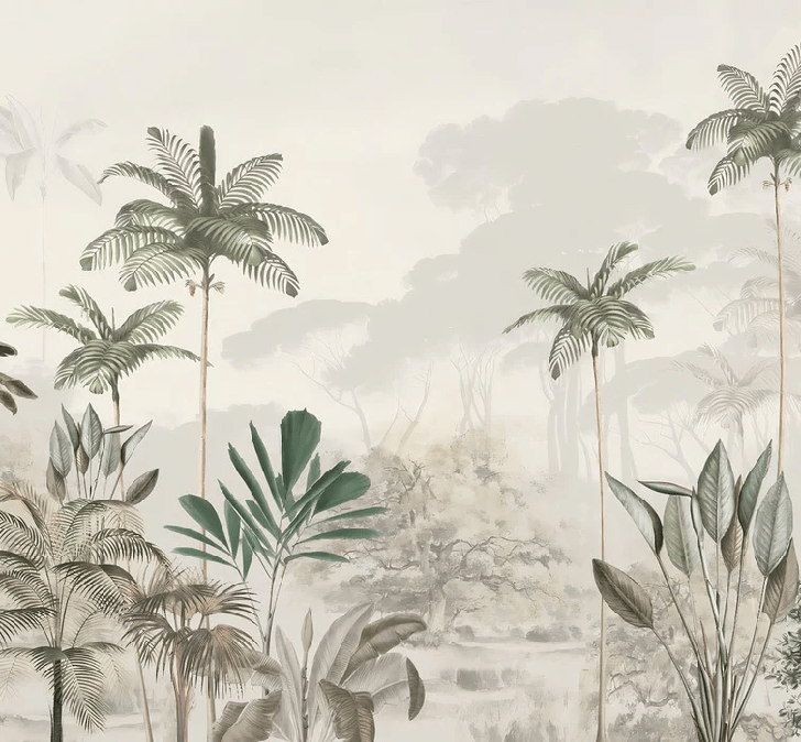 Papier peint panoramique jungle eden vert, XXL, tendance