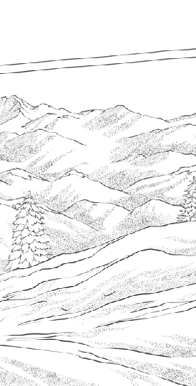 Papier peint La Plagne télécabine bleu, XXL, tendance