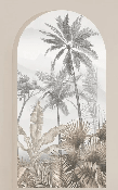 Papier peint arches tropicales sépia - Muralconcept