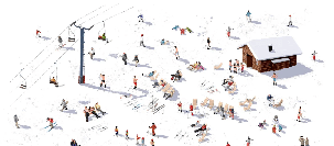 Après ski panoramic wallpaper