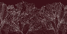 Papier peint panoramique valse des fleurs bordeaux - Muralconcept