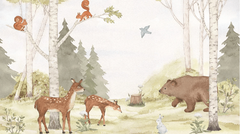 Papel pintado Bosque encantado - Muralconcept