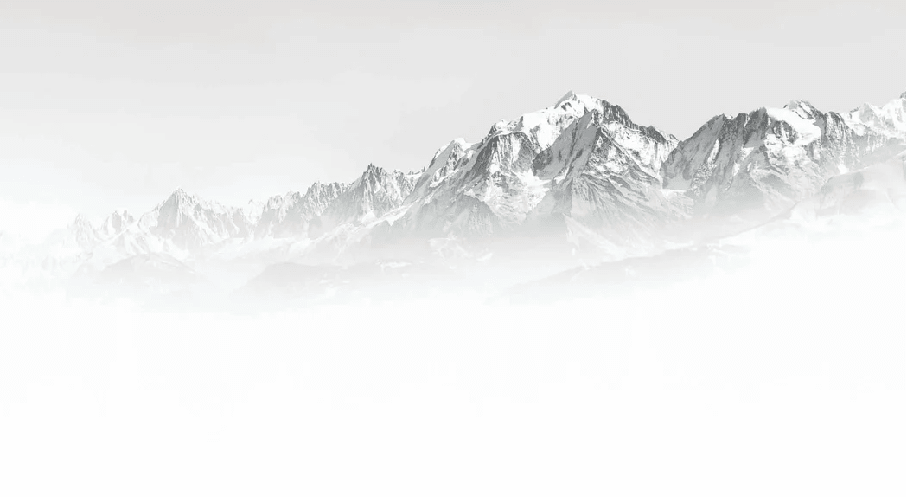 Papier peint bureau Mont Blanc dans la brume noir & blanc - Muralconcept