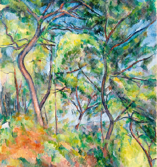Papier peint forêt de pins - Paul Cézanne - Muralconcept