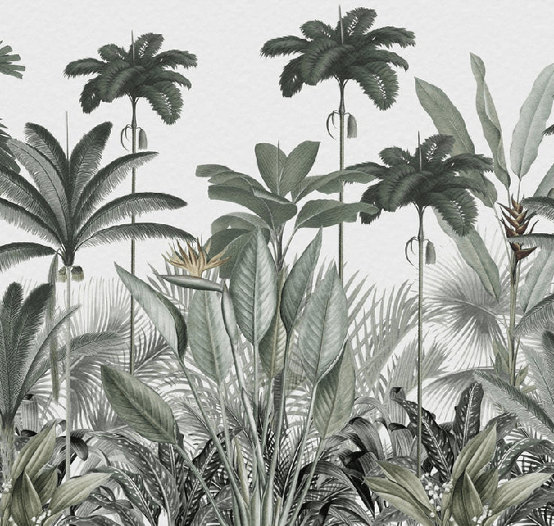 Papier peint panoramique jungle tree, XXL, tendance