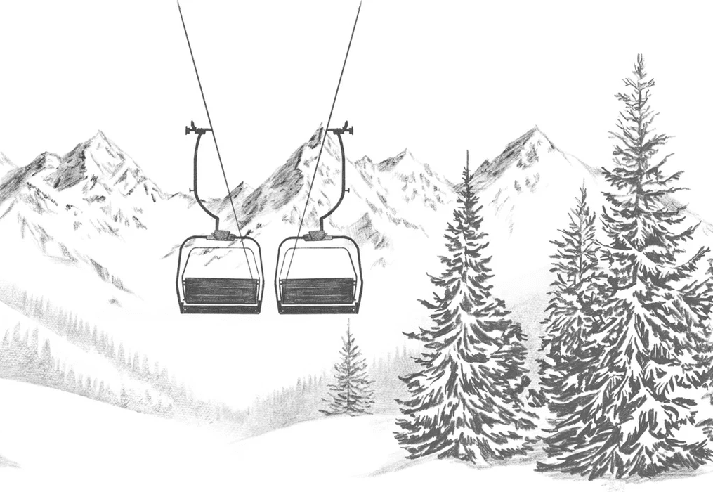 Papier peint immersion Alpine - Muralconcept