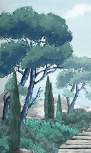 Papier peint balade dans les calanques - Muralconcept