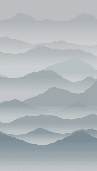 Papier peint panoramique cimes mist - Muralconcept