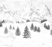 Papier peint Aiguilles d'Arves - Muralconcept