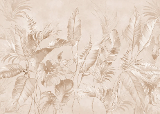 Papier peint élégante jungle poudrée, XXL, tendance