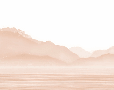 Papier peint Annecy et son lac paisible terracotta - Muralconcept