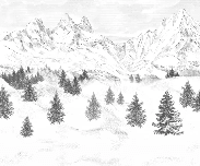 Papier peint Aiguilles d'Arves - Muralconcept