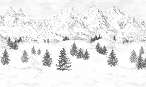 Papier peint Aiguilles d'Arves - Muralconcept