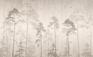 Papier peint Forêt automnale - Muralconcept