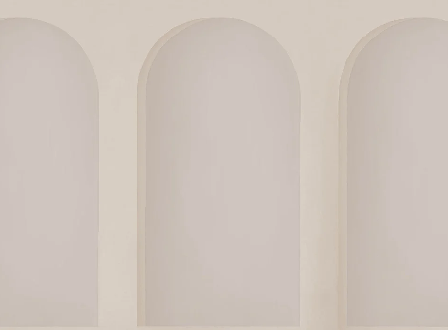 Papier peint panoramique arche beige, XXL, tendance