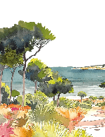 Papier peint panoramique air estival - Muralconcept