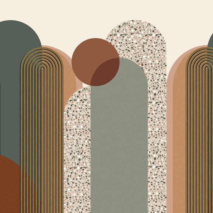 Papier peint Art déco graphique tendance - Muralconcept