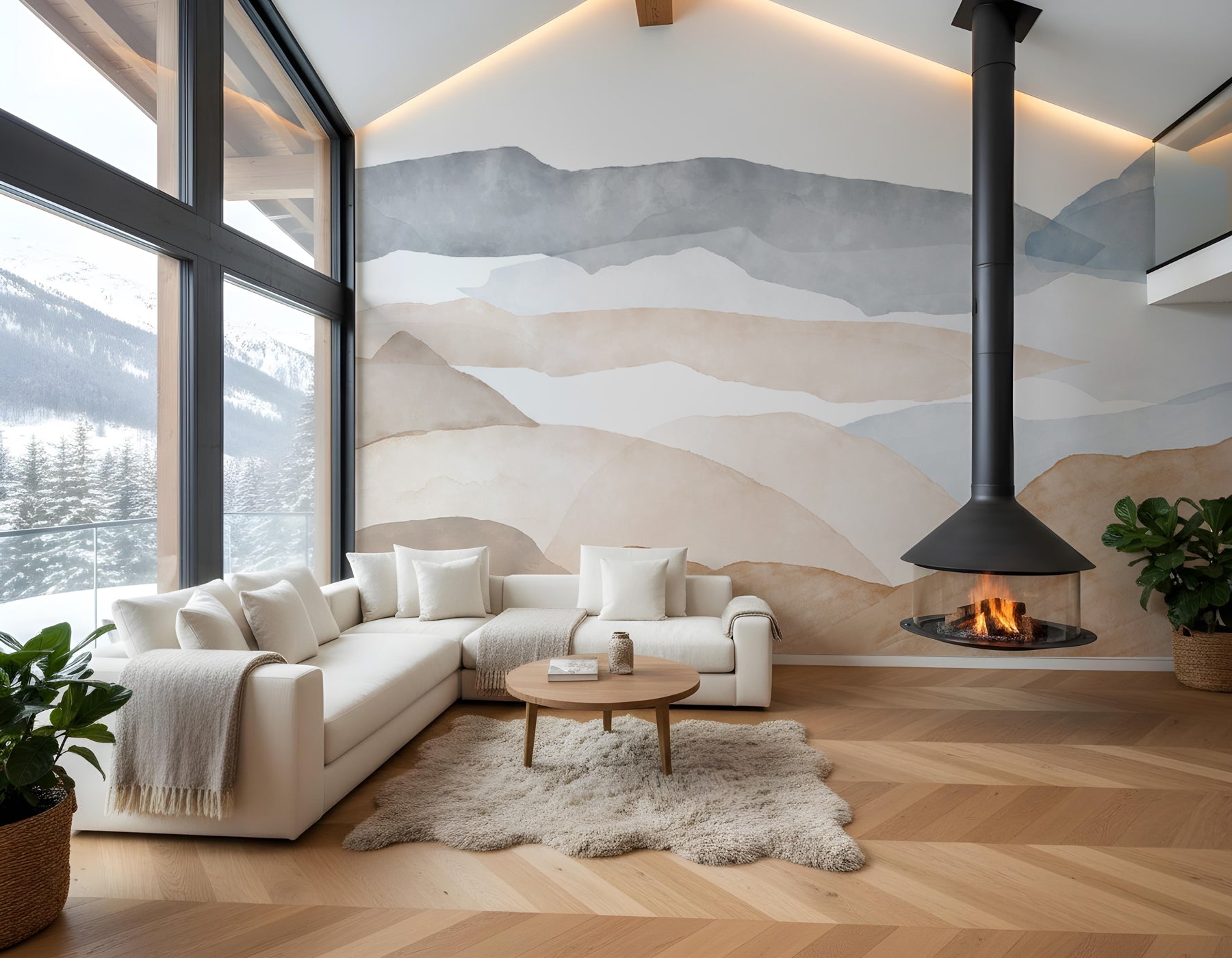 Papier peint velours chromatiques - Papier Peint Design - Muralconcept