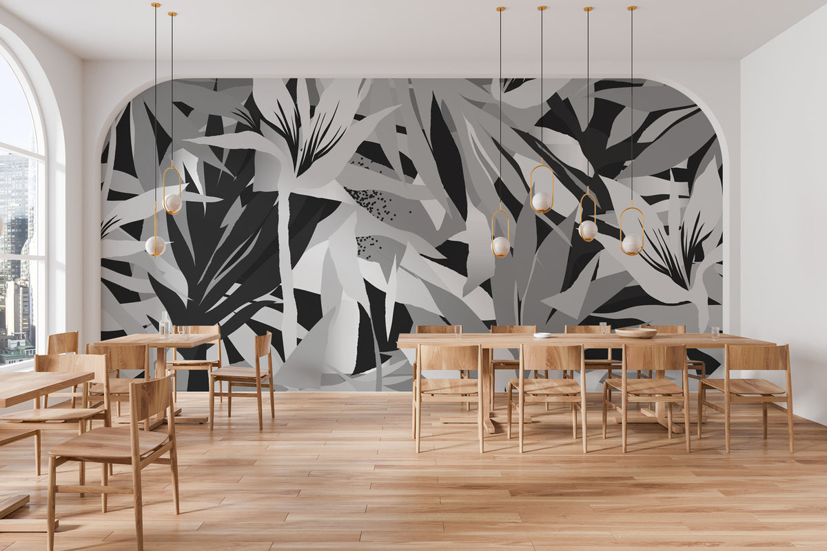 Élégance audacieuse avec le papier peint mural Blocs Noirs