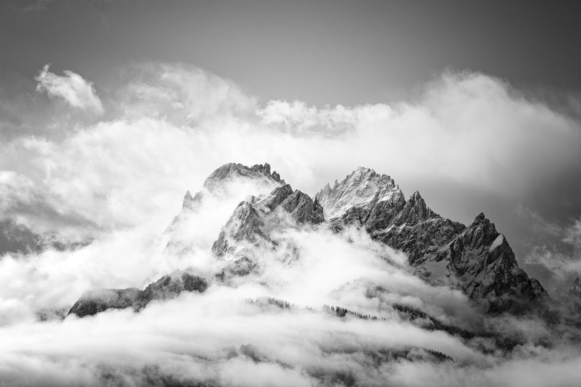 Papier peint panoramique pic Dolomites, XXL, tendance