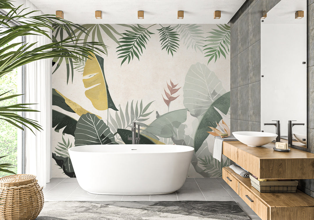 Papier peint salle de bain - Panoramiques tendances