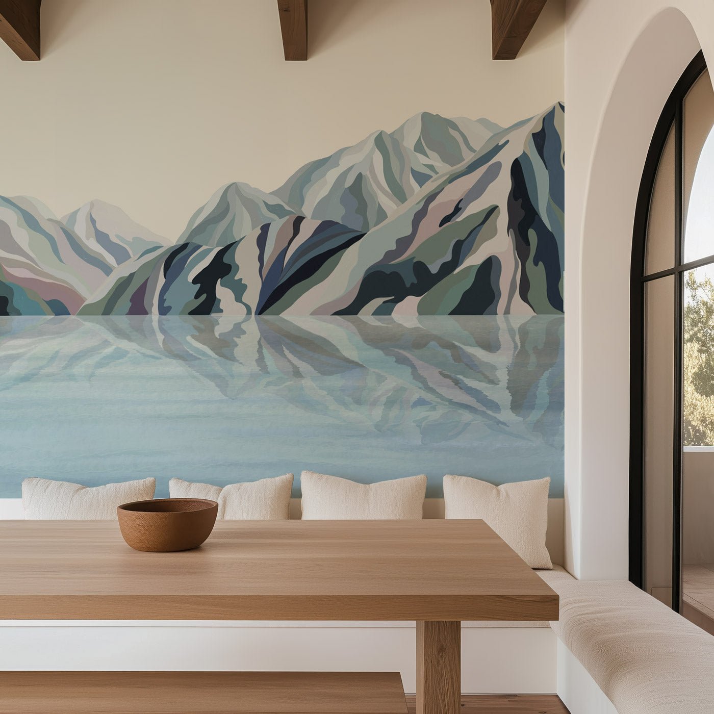 Papier peint Annecy arty blue, XXL, tendance