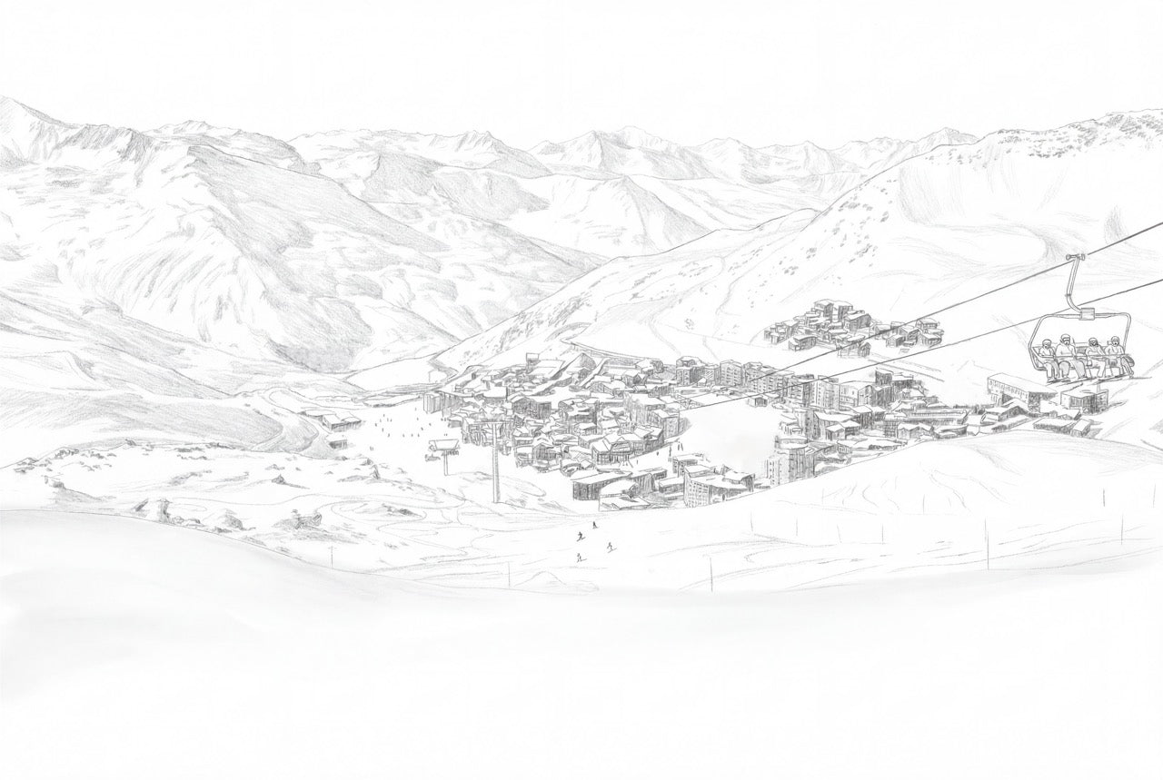 Papier peint panoramique - Val Thorens