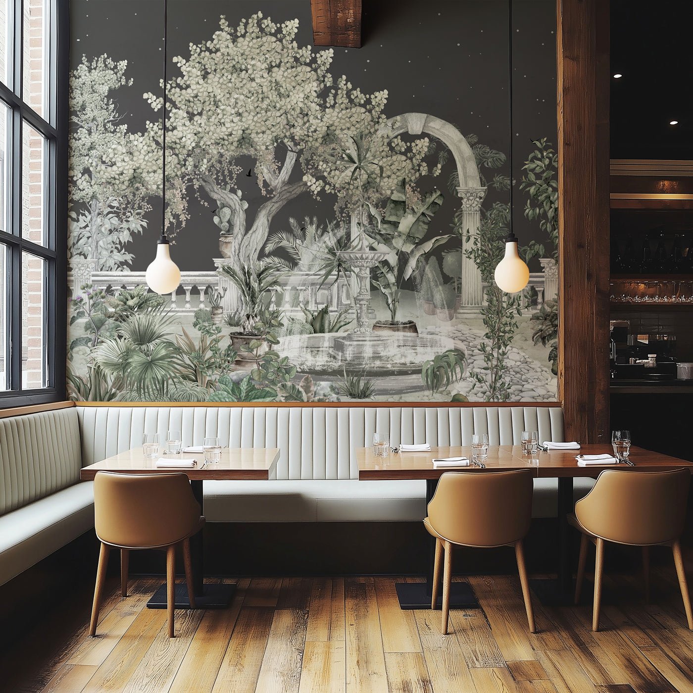 Papier peint panoramique - Jardin de minuit, XXL, tendance