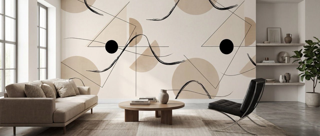 Papier peint motif graphique bold