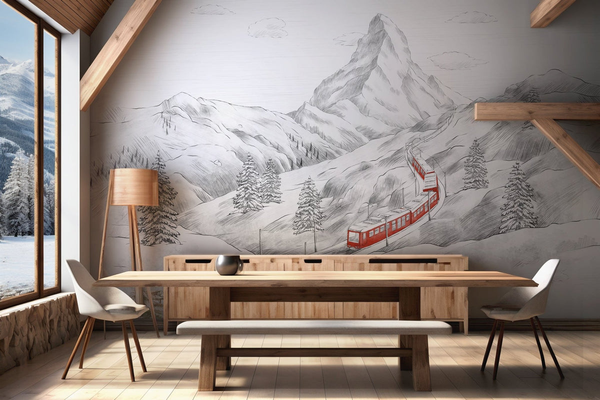 Papier peint panoramique Mont Cervin