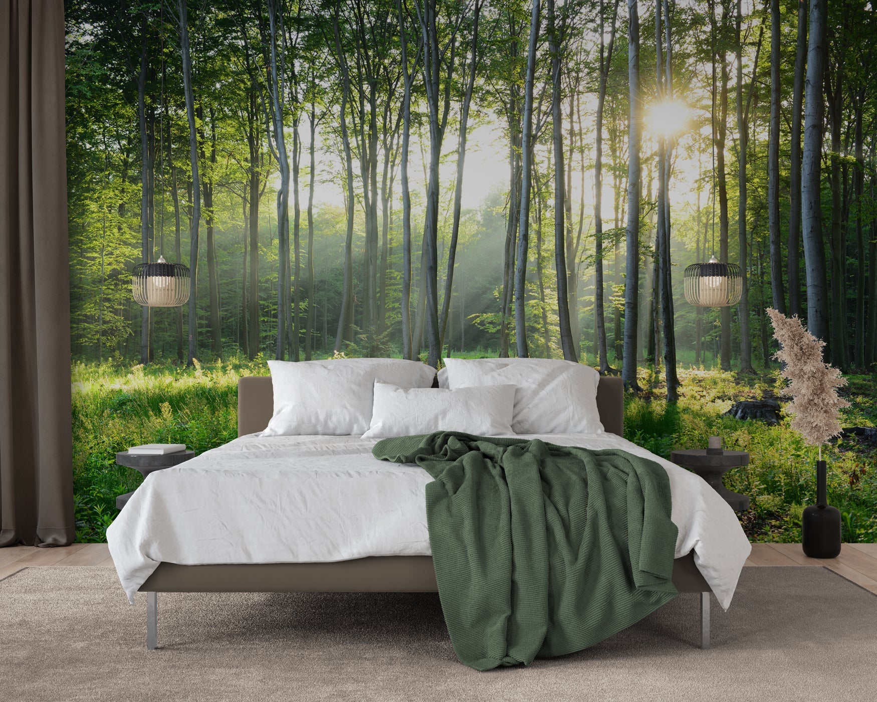 Kitquiver 3D Forêt De Pins Papier Peint Mural 3D Grand Autocollant Kitquiver 3D Forêt De Pins Papier Peint Mural 3D Grand Autocollant