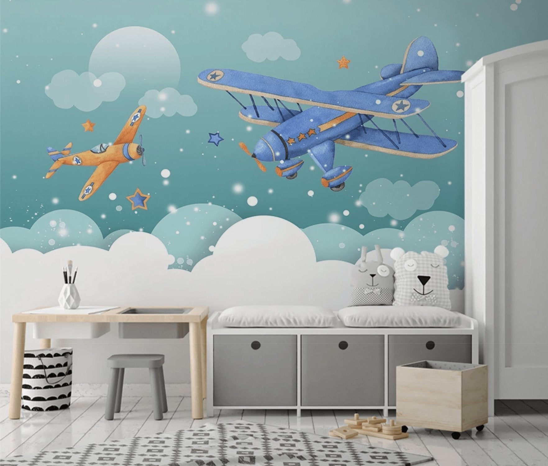 Papier peint chambre enfant nature magique - Muralconcept