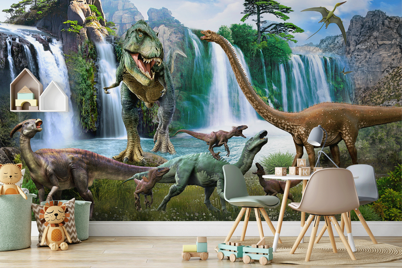 Papier peint Dinosaures 3D - Muralconcept