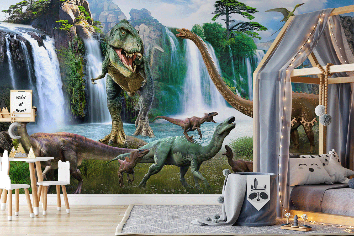 Papier peint Dinosaures 3D - Muralconcept