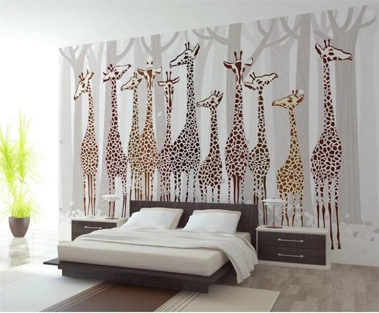 Papier peint Élégantes Girafes